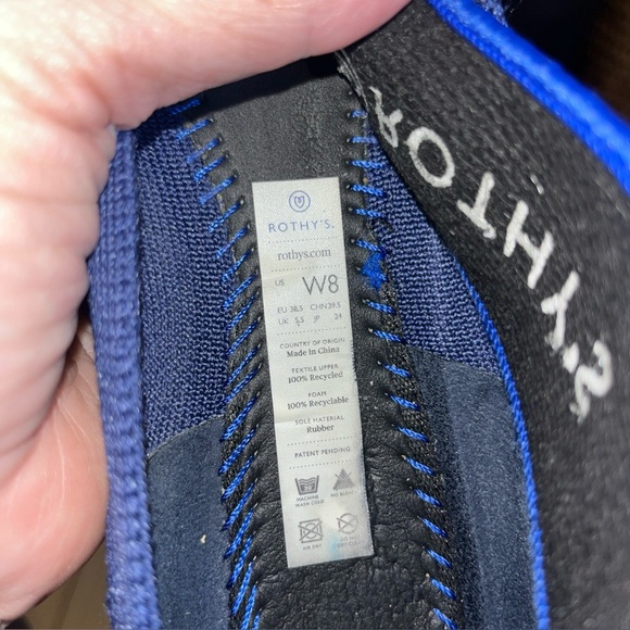 Rothy's Royal Blue Women's Pointed Flats Size 8 Slip On Shoes - Picture 4 of 7